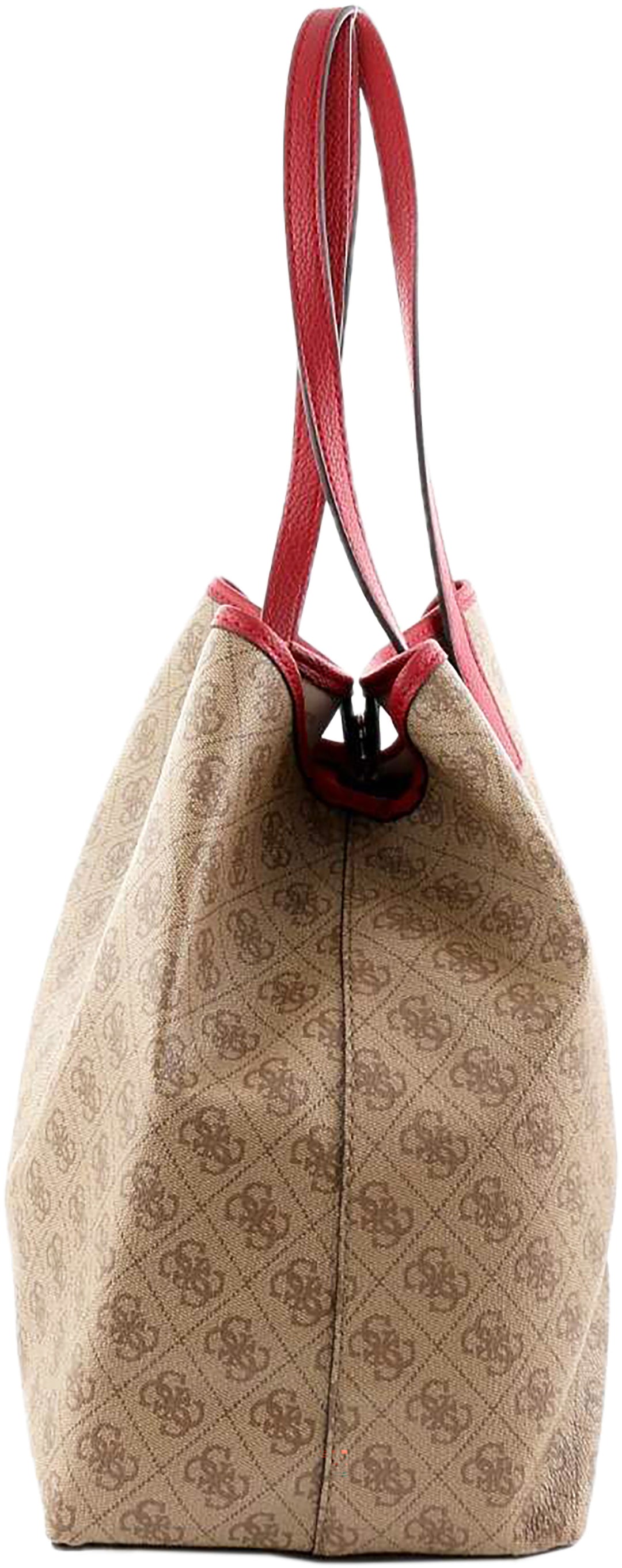 Guess Vikky Large Tote In Brown For Women