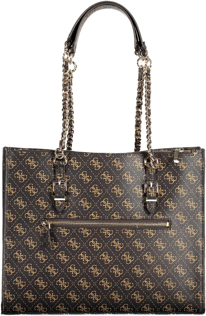 Guess Didi Society Borsa a mano in pelle sintetica da donna in marrone