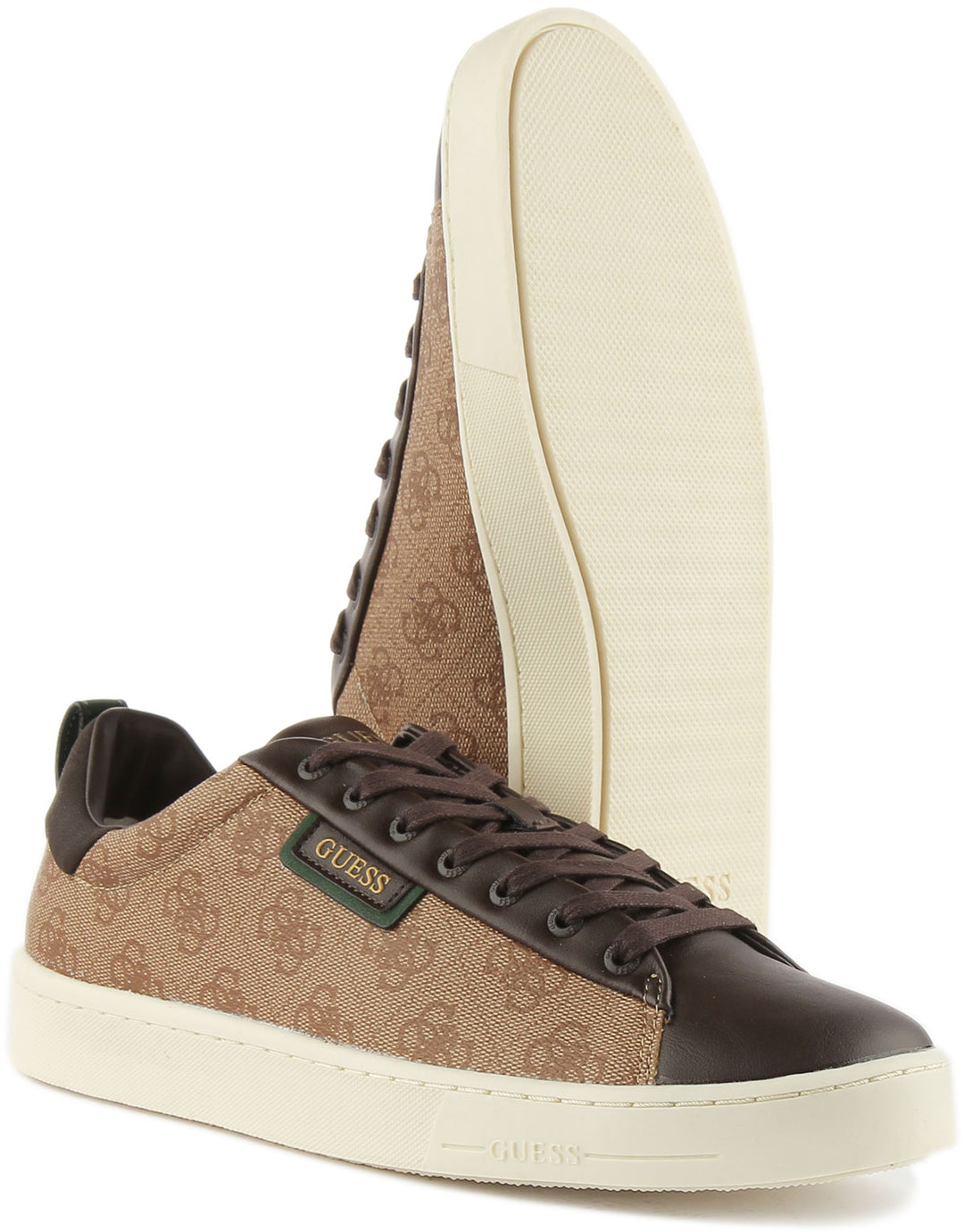 Guess Vice 4G In Brown Beige For Men