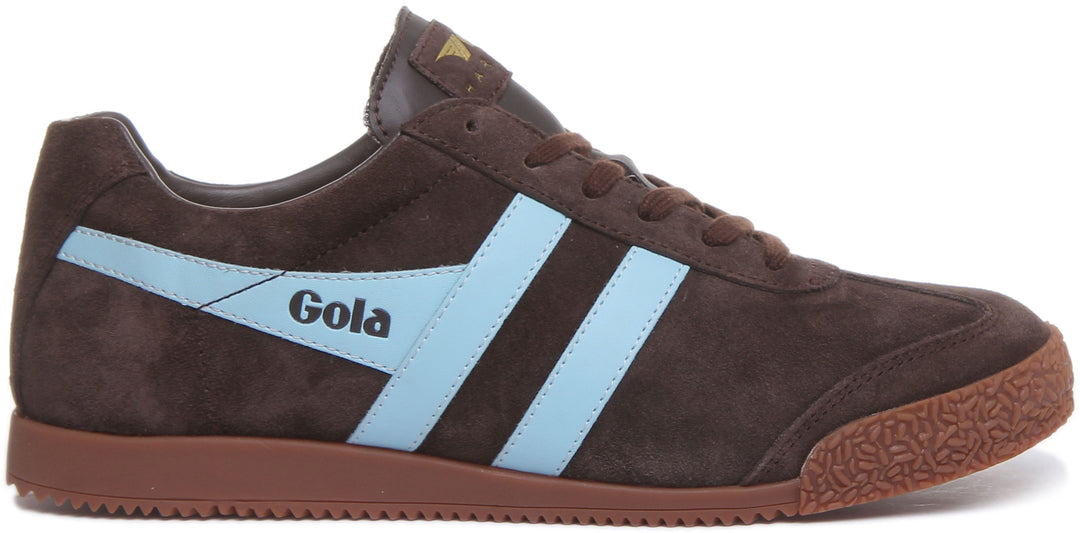 Gola Classics Harrier Suede In Brown Blue