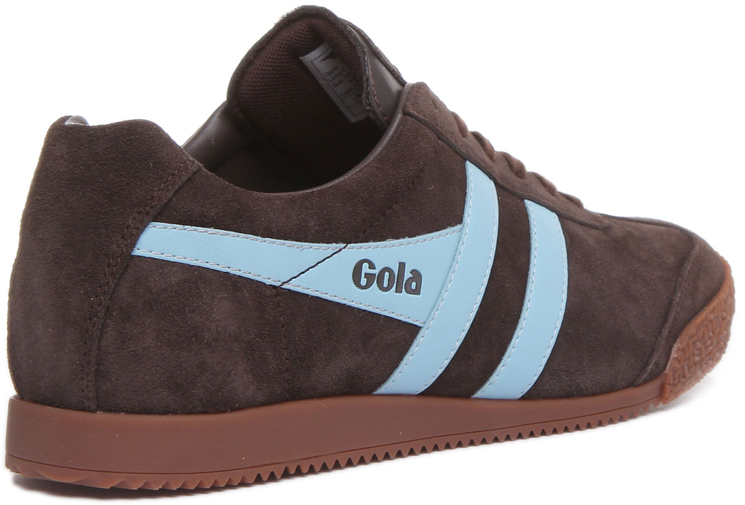 Gola Classics Harrier Suede In Brown Blue