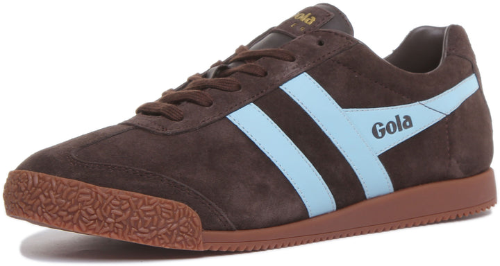 Gola Classics Harrier Suede In Brown Blue