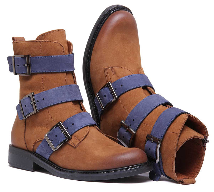 Justin Reess England 6750 In Brown Blue