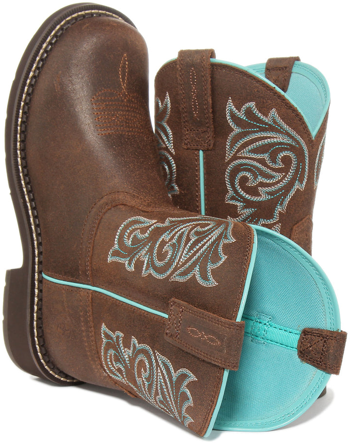 Ariat Fatbaby In Brown Blue For Women