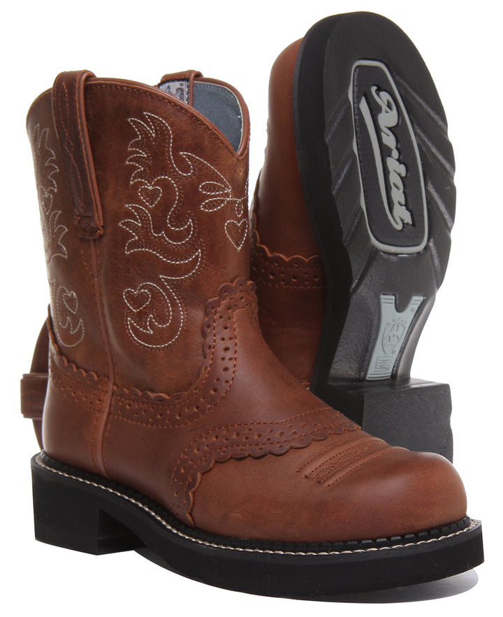 Ariat Fatbaby Saddle In Brown White