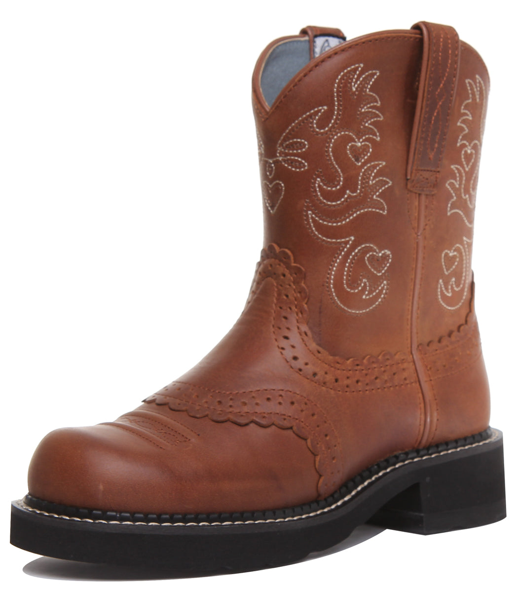 Ariat Fatbaby Saddle In Brown White