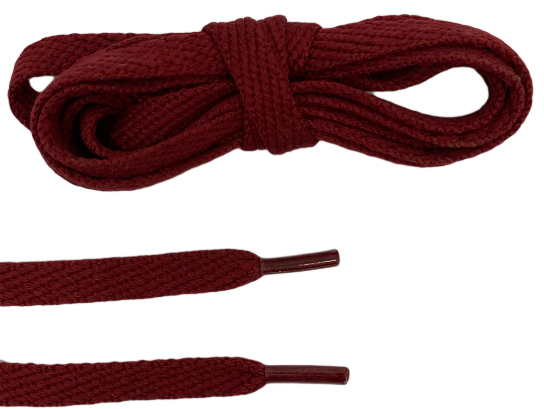 Tipstar Laces Flat Laces In Burgundy