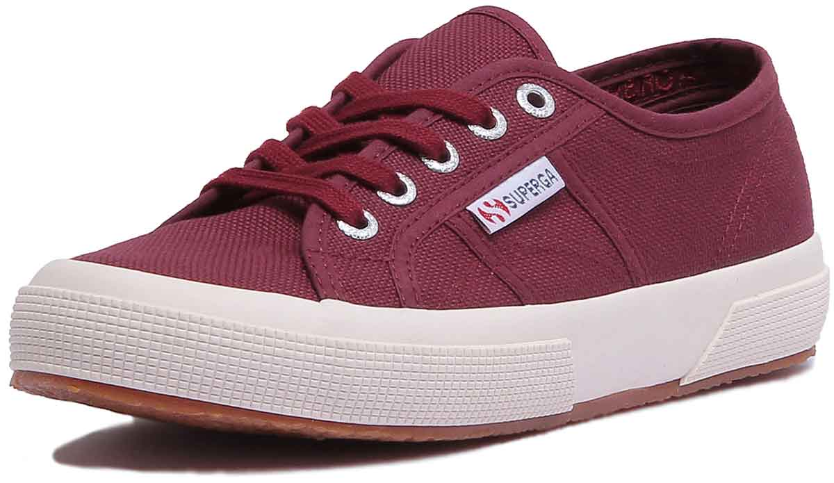 Maroon hotsell superga sneakers