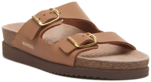 Mephisto Harmony Sandals In Camel For Women