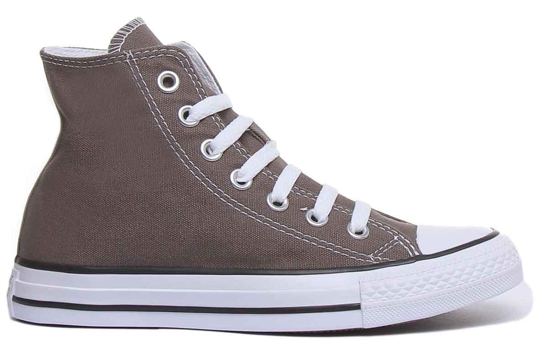Converse All Star Hi Core Canvas Trainer In Charcoal For Women