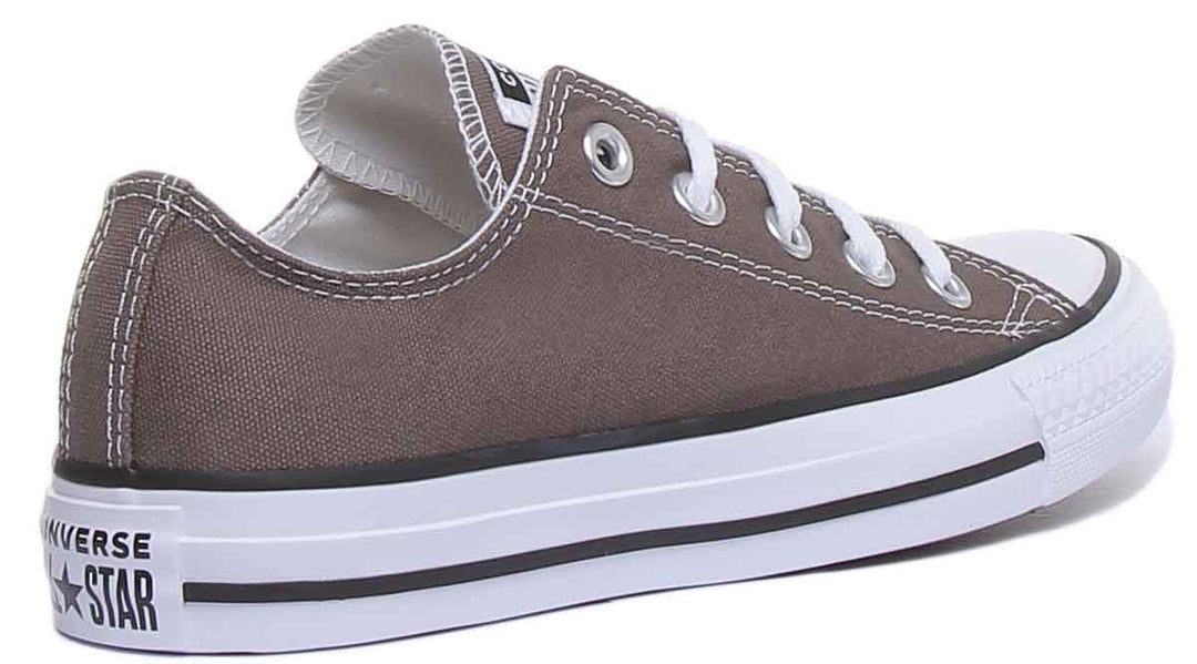 Converse All Star Low Trainer In Charcoal For Women