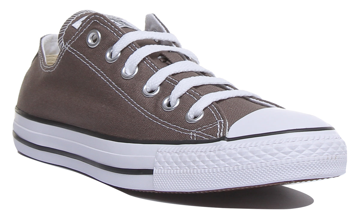 Converse Chuck Taylor All Star Ox Baskets basses a lacets pour hommes en toile a la charbon de bois