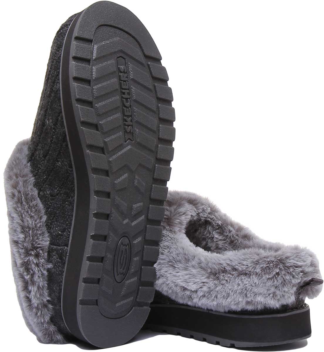 Skechers slippers outlet charcoal