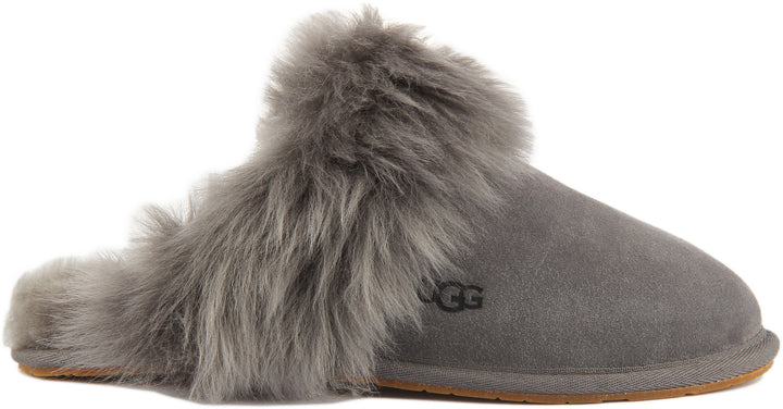 Ugg Australia Scuff Sister Slippers In Charcoal For Women