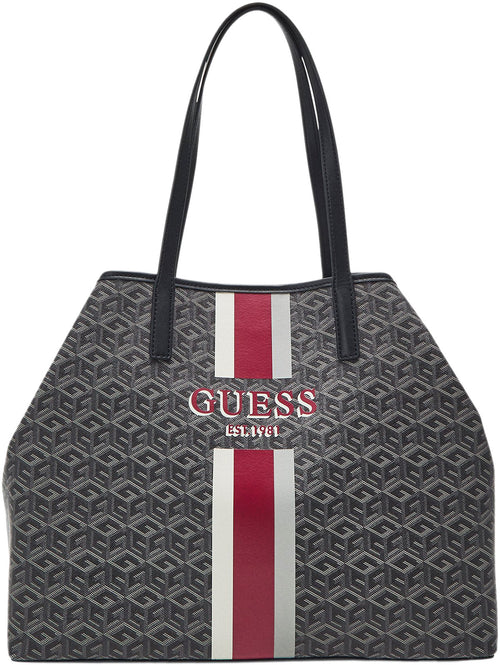 Guess Vikky Tote Bag In Charcoal For Women