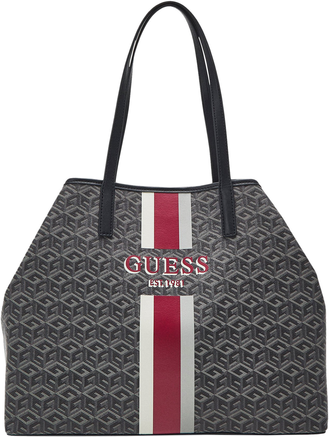 Guess Hwsv6995290 Vikky Cube In Charcoal For Women Shopping Bag