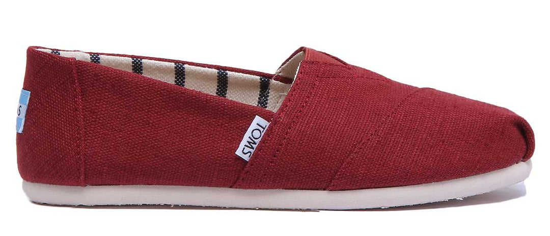Toms Classic Canvas In Cherry