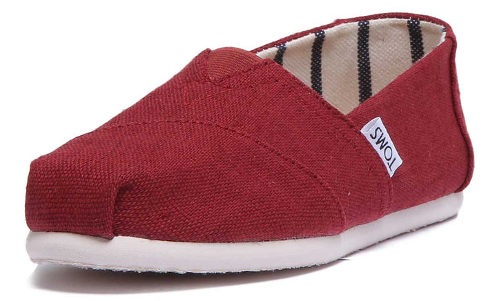 Toms Classic Canvas In Cherry
