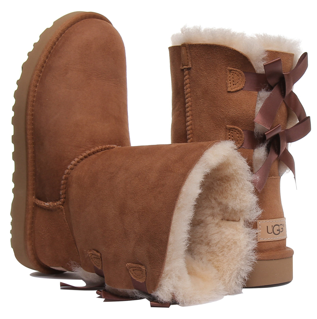 Ugg Australia Bailey Bow Ii In Chestnut – 4feetshoes