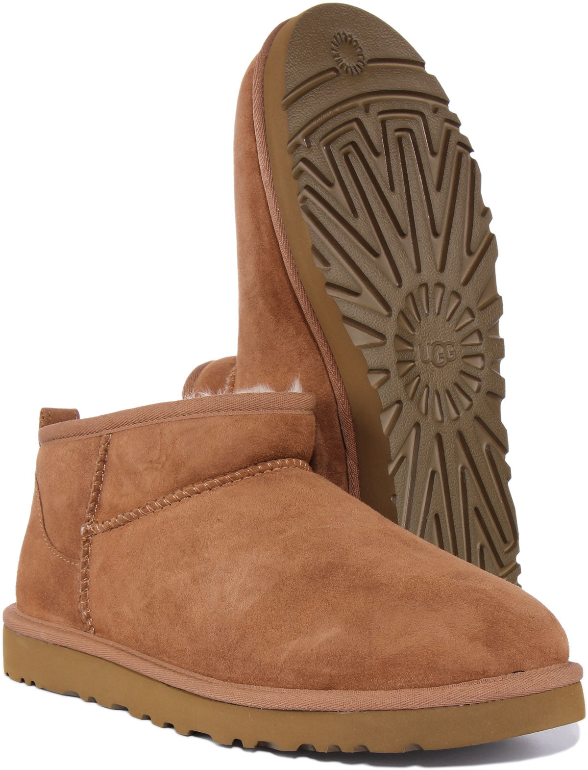 Ugg Australia Classic Ultra In Chestnut For Men Warm Lining