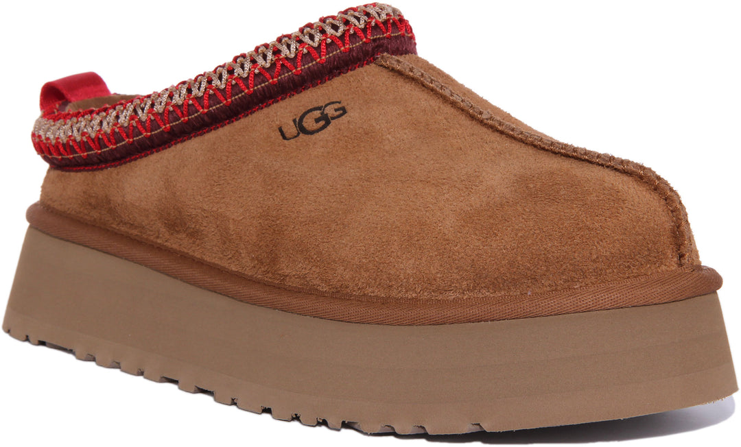 Ugg Australia Tazz In Chestnut For Women Wool Linned Slipper