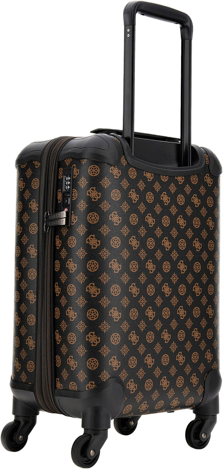 Guess Wilder 18 Inch Travel Luggage In Choco Brown 4G