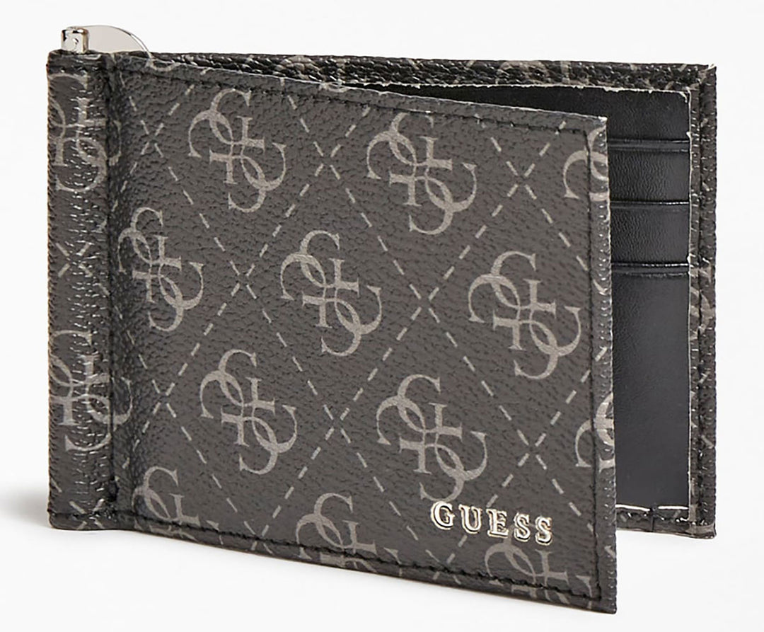 Guess Vezzola Wallet In Coal For Men
