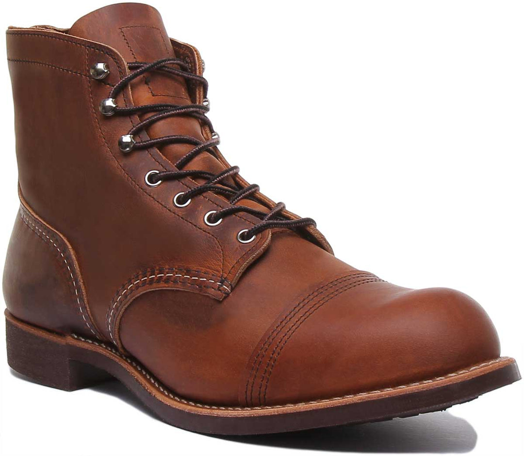 Red Wing Iron Ranger Stivaletti in pelle da uomo in rame