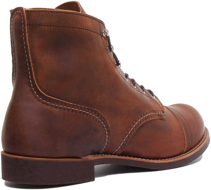 Red Wing Iron Ranger Stivaletti in pelle da uomo in rame