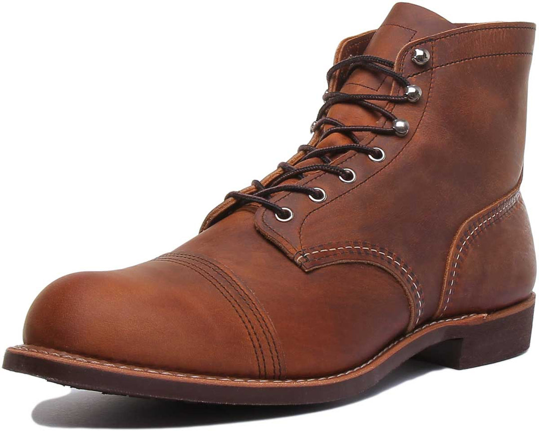 Red Wing Iron Ranger Stivaletti in pelle da uomo in rame