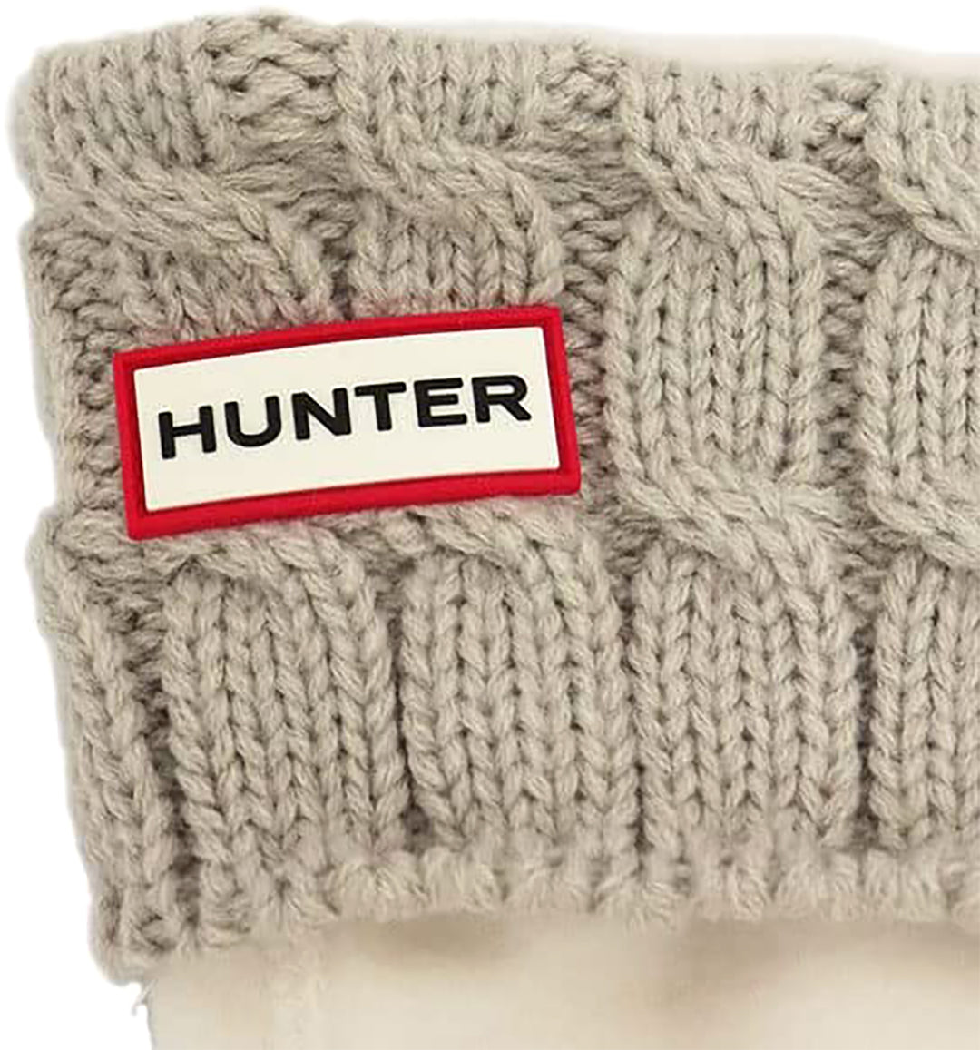 Hunter 6 Stich Kabel Manschette Hohe Stiefel Socken Crème