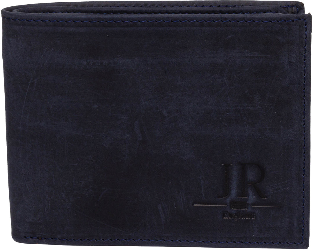 JUST REESS Brieftasche aus Herrenleder mit Notenfach dunkelblau