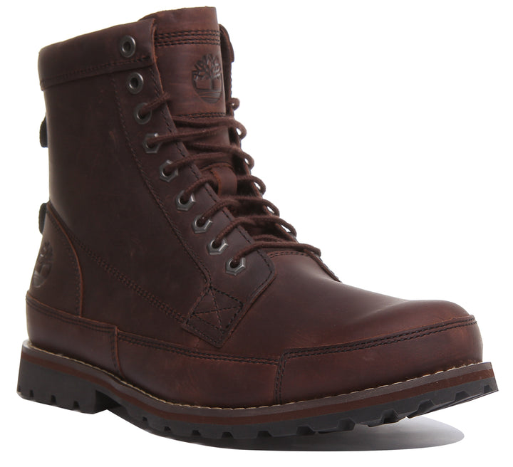 Timberland A2Ksx Leather 6 Inch Boot In Dark Brown For Men
