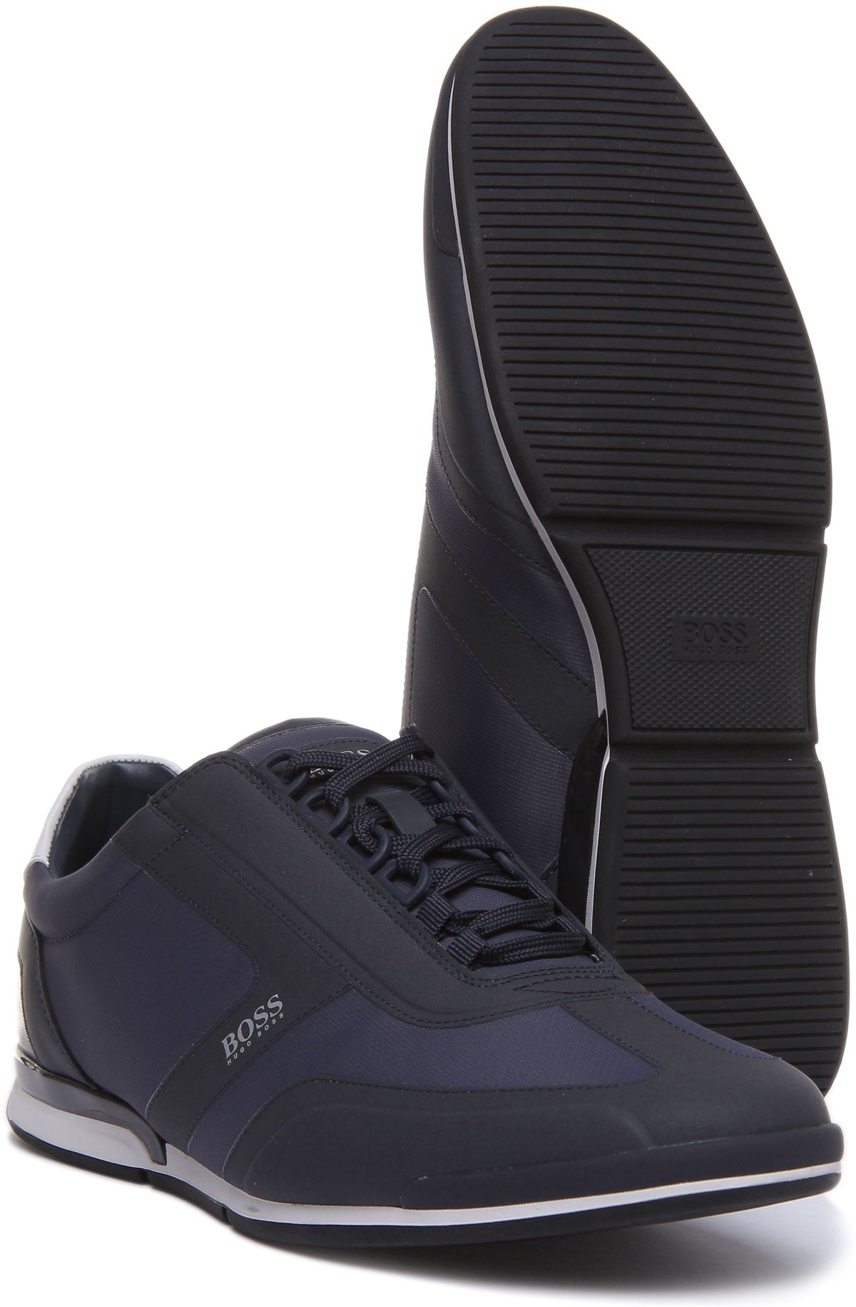 BOSS Saturn Low In Dark Blue For Men 4feetshoes