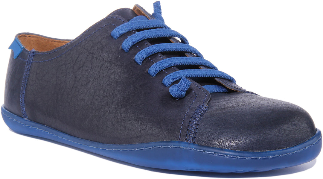 Camper Peu Cami In Dark Blue For Men  Mens Elastic Laces Shoes – 4feetshoes