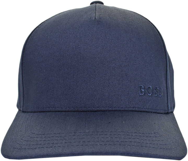 Boss Sevile Iconic Cappello casual in twill stretch da in blu scuro