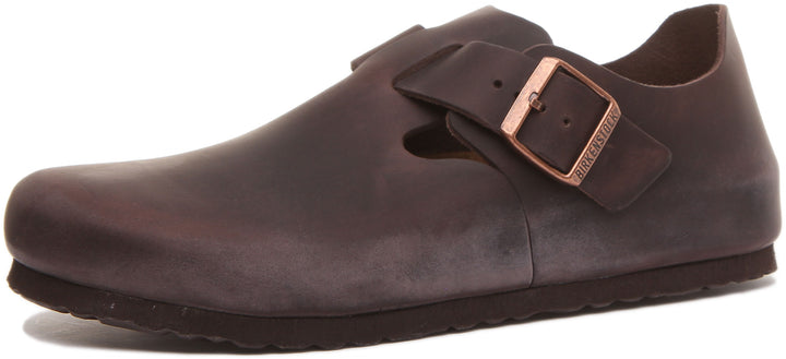 Birkenstock London Bs In Dark Brown For Men | Regular Fit