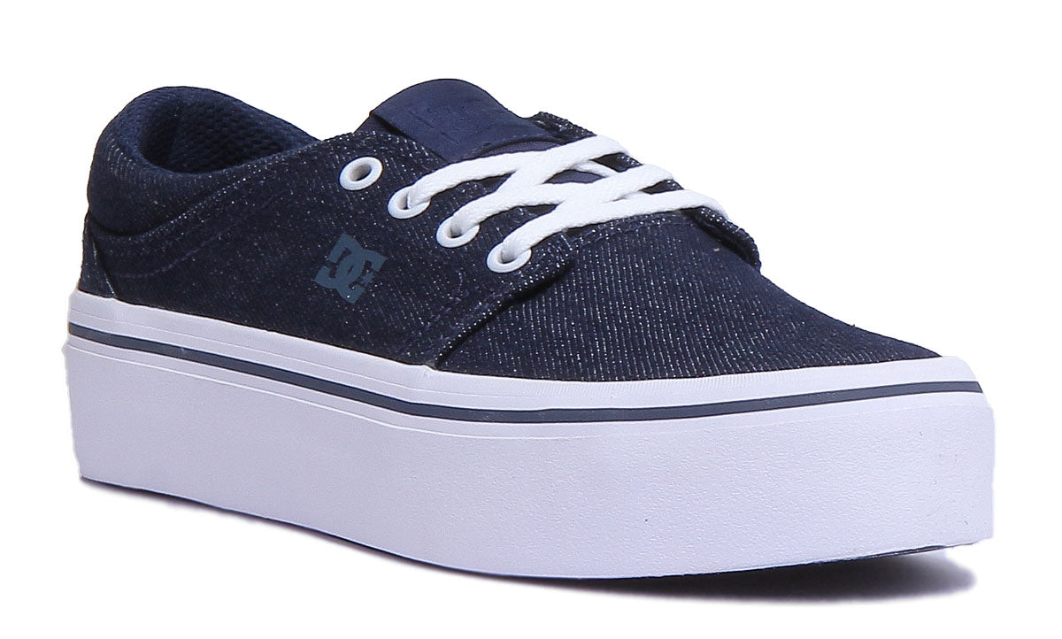 DC Shoes Trase Baskets lacets en toile plateforme pour femme