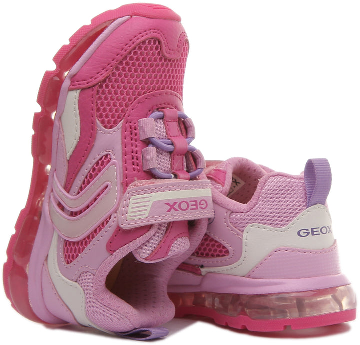 Geox J Android G.D In Fuchsia For Kids