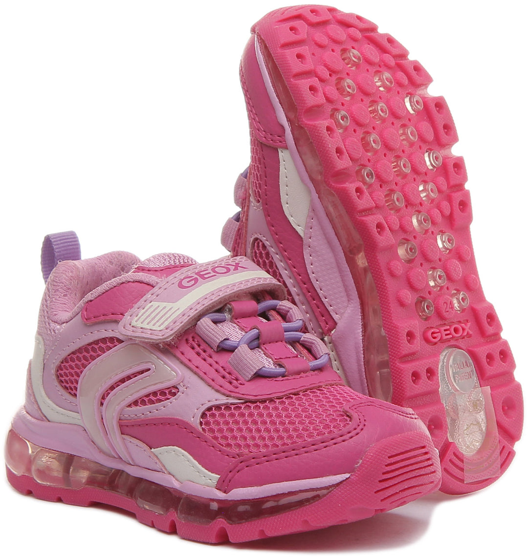 Geox J Android G.D In Fuchsia For Kids