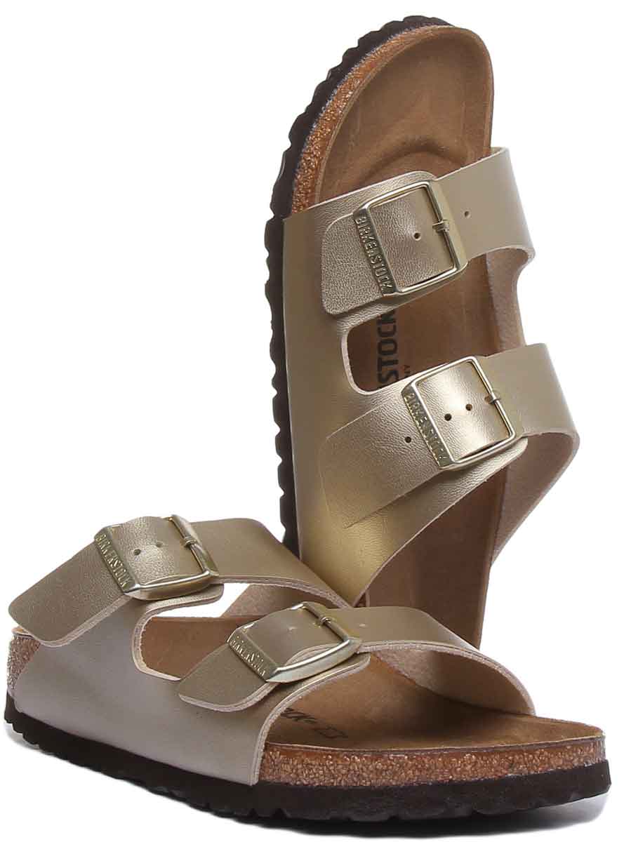 Birkenstock Arizona In Gold | Regular Fit