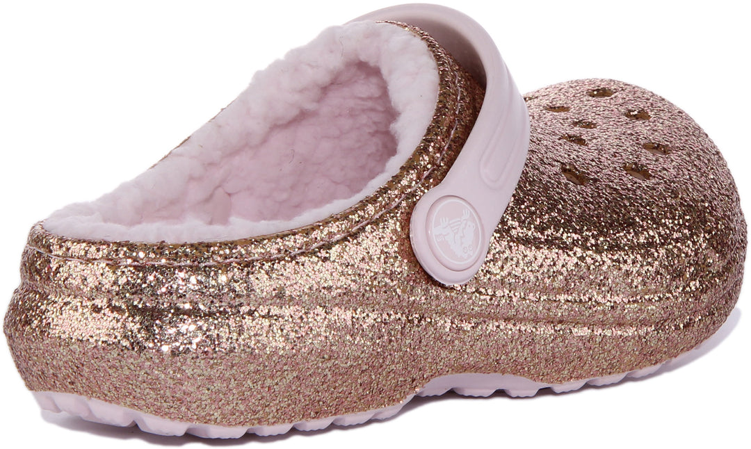 Gold Corcs Crocs Classic Junior In Gold For Infants | Classic Iconic Clog Sandals ...