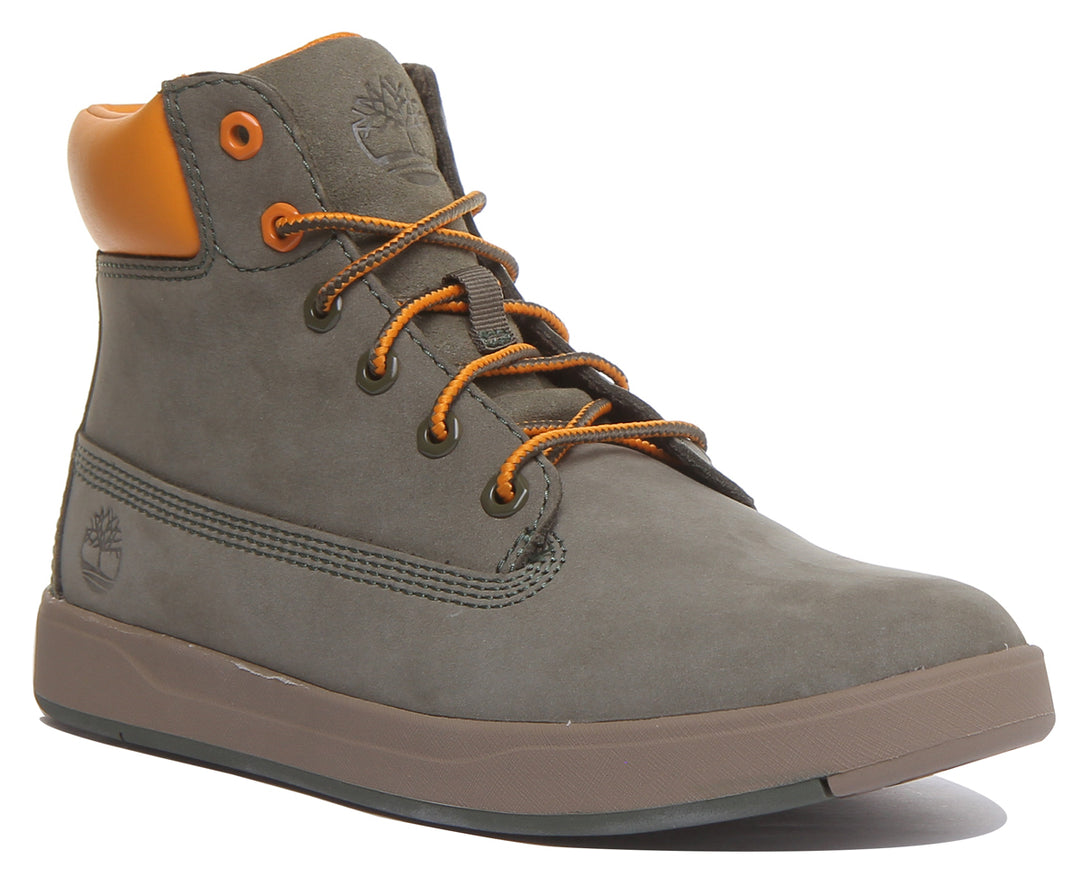 Timberland A2Mgr Davis Square 6 Inch Boot In Green For Youth