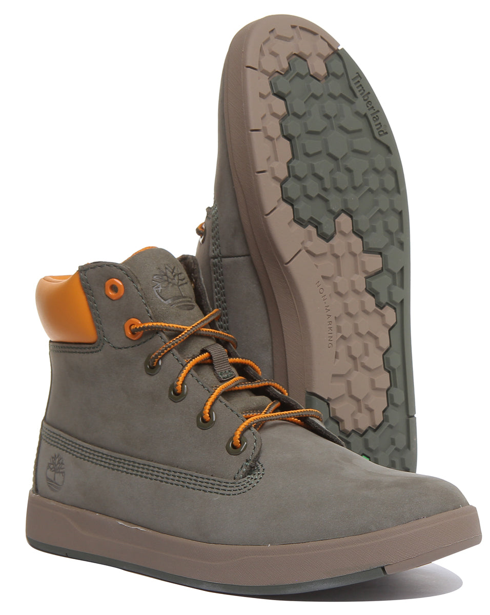 Timberland A2Mgr Davis Square 6 Inch Boot In Green For Youth