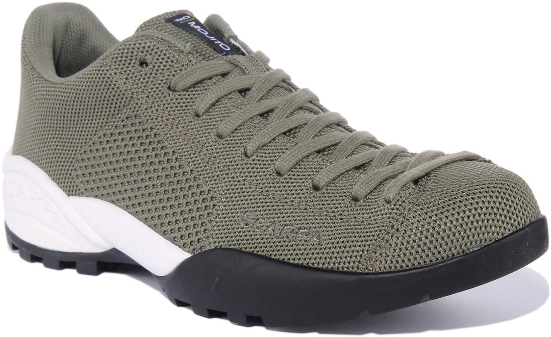 Scarpa Mojito Bio In Green Lace Up To Toe Mountain Hiking Shoes