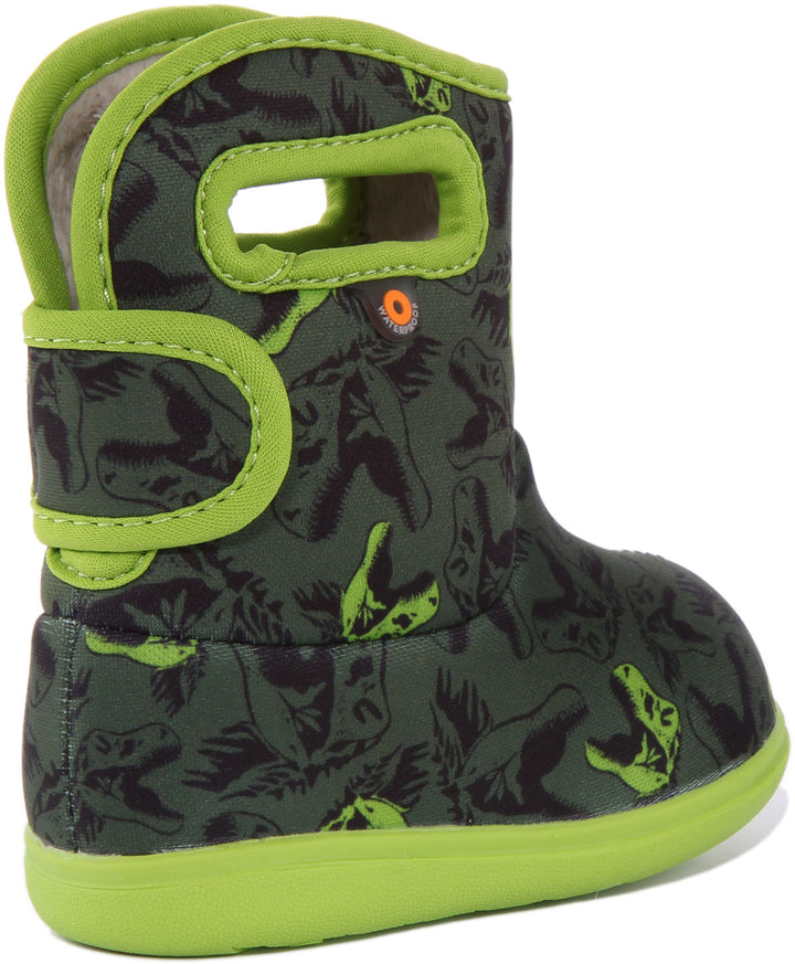 Bogs Baby Bogs Cdino In Green For Infants
