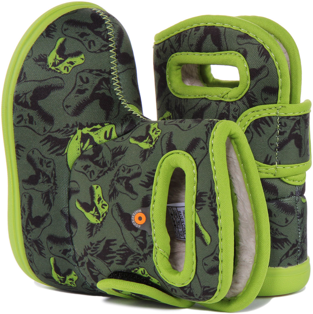 Bogs Baby Bogs Cdino In Green For Infants