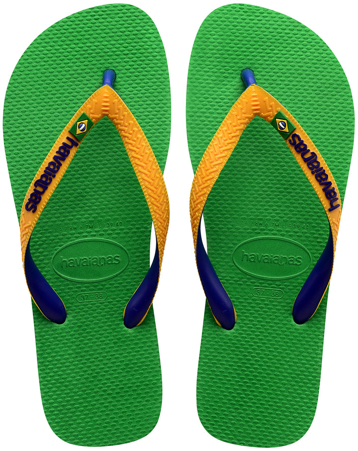 Havaianas Brasil Mix Herren Gemischte Farbige Flip Flop Sandale Grün Multi