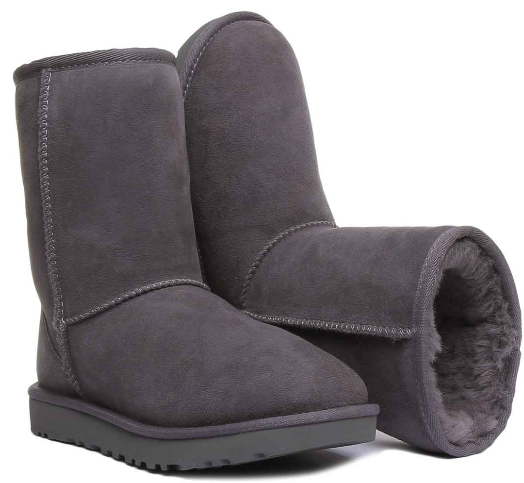 Ugg Australia Classic Short In Grey – 4feetshoes - Main Image
