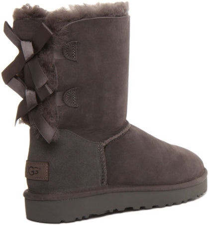 Ugg bailey bow top grey size 8